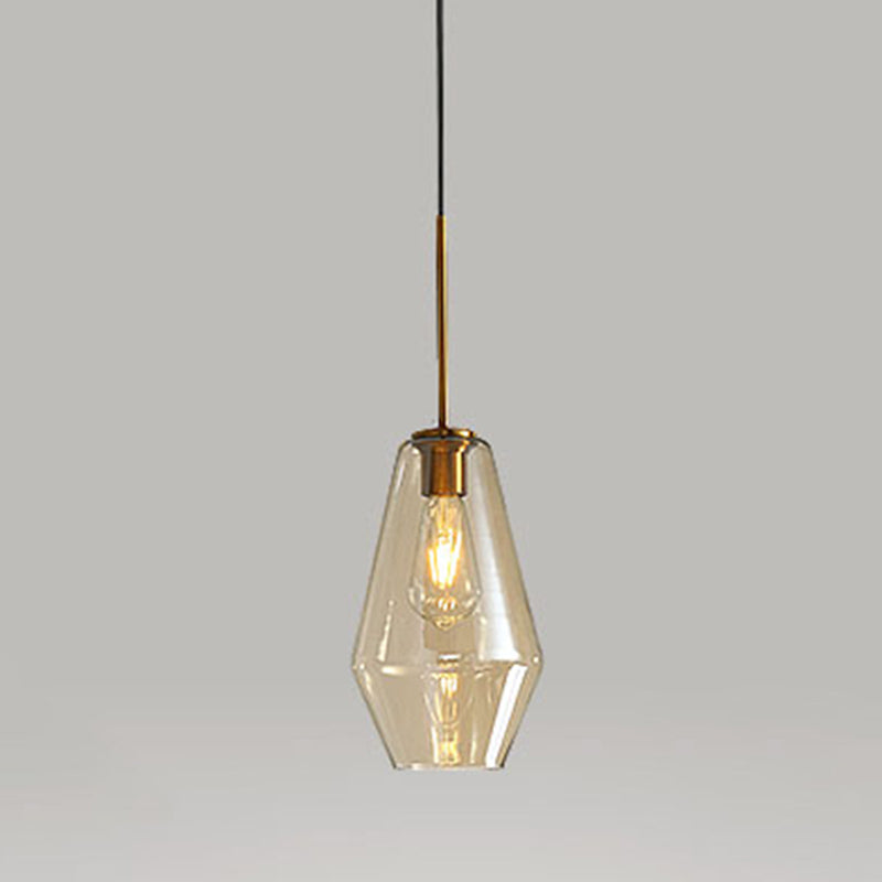 Hanging Light Fixture Minimalist Style Glass Pendant Lighting Fixture