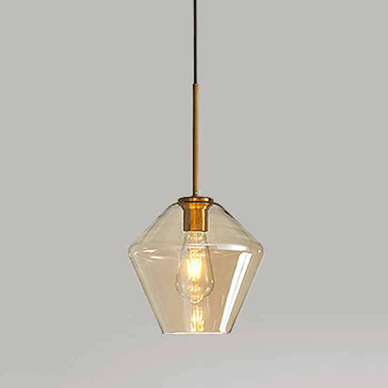 Hanging Light Fixture Minimalist Style Glass Pendant Lighting Fixture