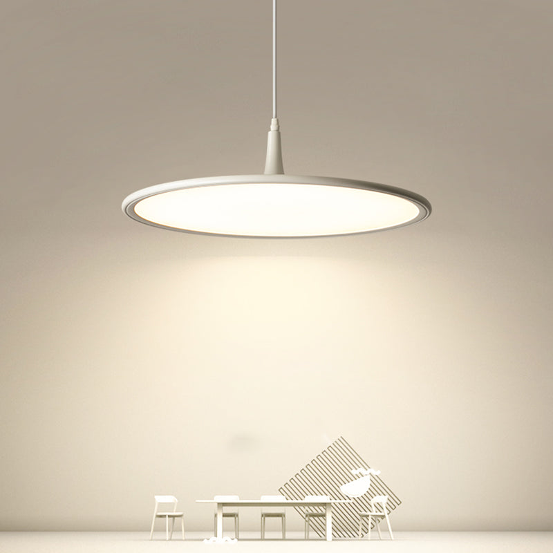 Round Shape Metal Hanging Light Modern Style 1-Light Hanging Mounted Lights