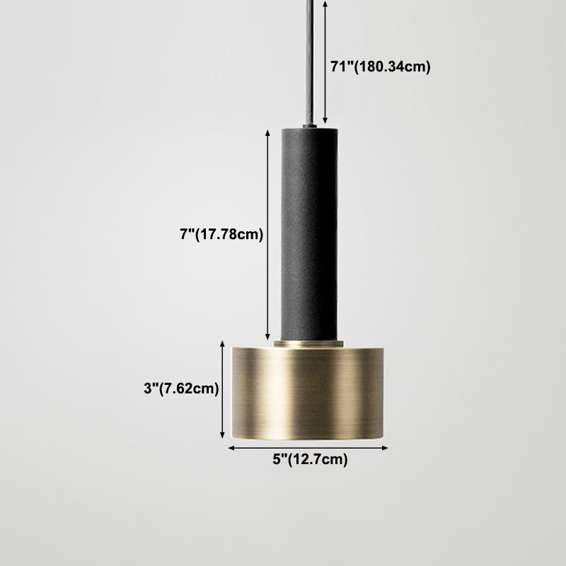 Contemporary Style Geometry Shape Pendant Light Metal 1 Light Hanging Pendant Light