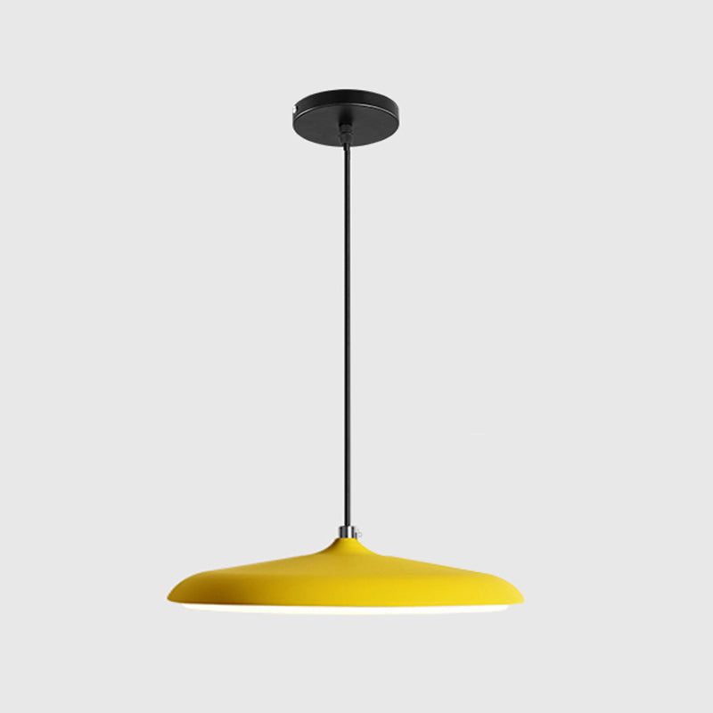 Metal Round Shape Hanging Light Nordic Macarons 1 Light Hanging Mounted Lights