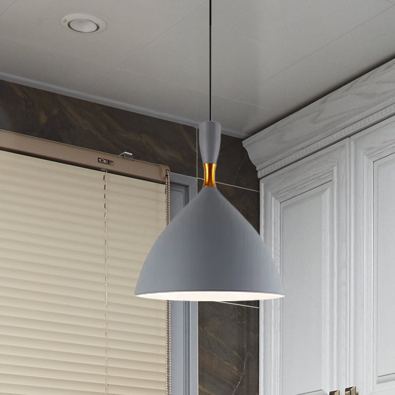 Aluminium Entonnoir Suspension Light Study Room Room Room de 6,5 / 10 pouces de large 1 Light Contemporary Pendant lampe