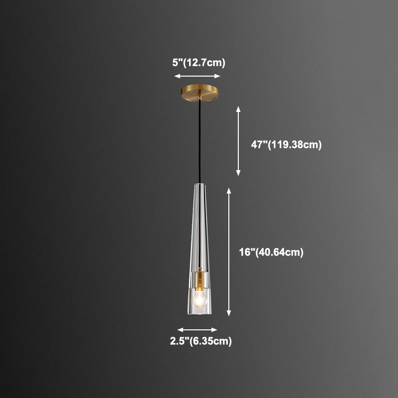 Modern Style Crystal Pendant Light Geometric Hanging Pendant for Bedroom