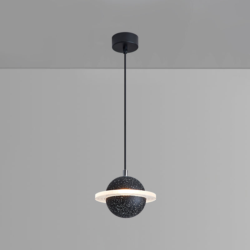 Modern Style Spherical Shape Pendant Lighting Stone Pendant Light for Bedroom