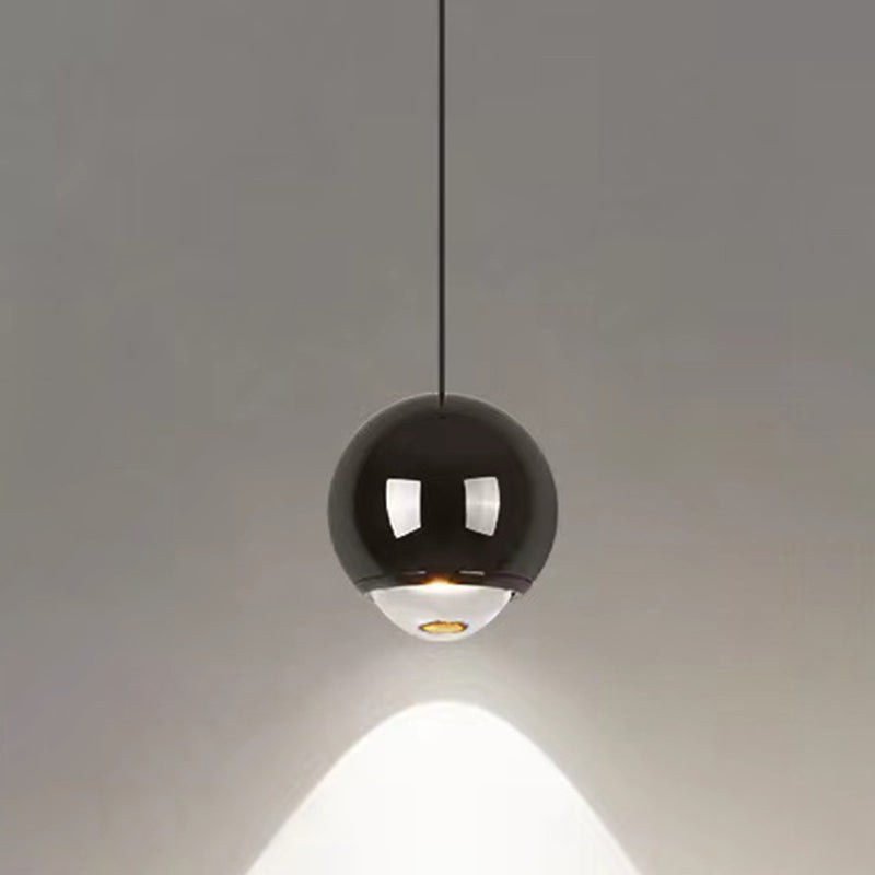 Modern Style Spherical Shape Pendant Lighting Metal 1 Light Pendant Light for Bedroom