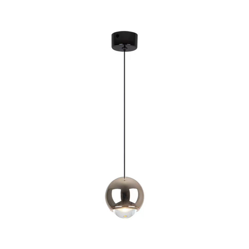 Modern Style Spherical Shape Pendant Lighting Metal 1 Light Pendant Light for Bedroom