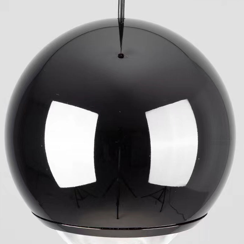Modern Style Spherical Shape Pendant Lighting Metal 1 Light Pendant Light for Bedroom