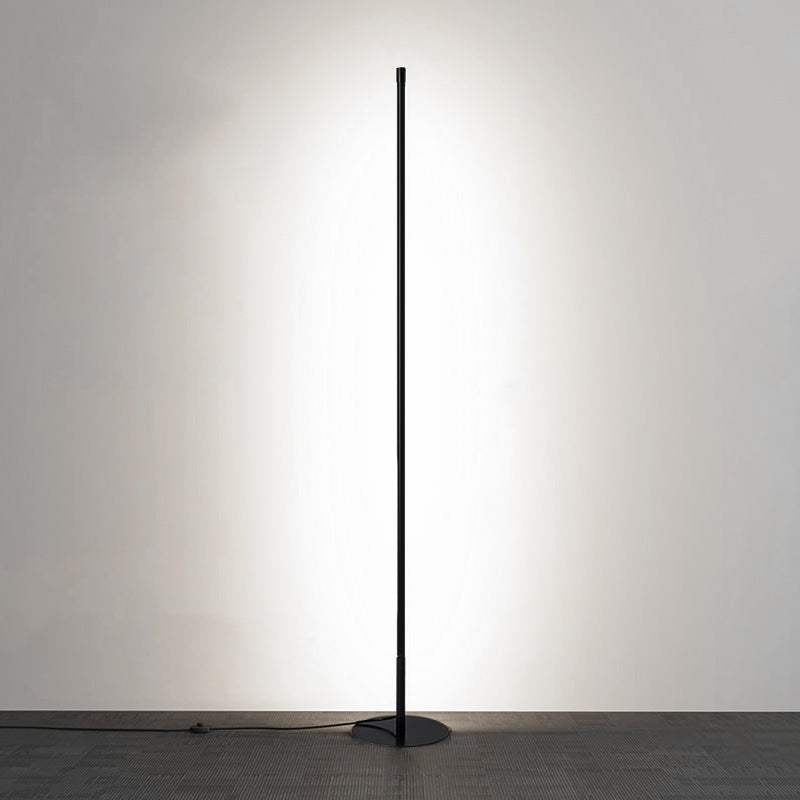 Metal Linear Shape Floor Light Modern 1-Light Floor Light for Bedroom