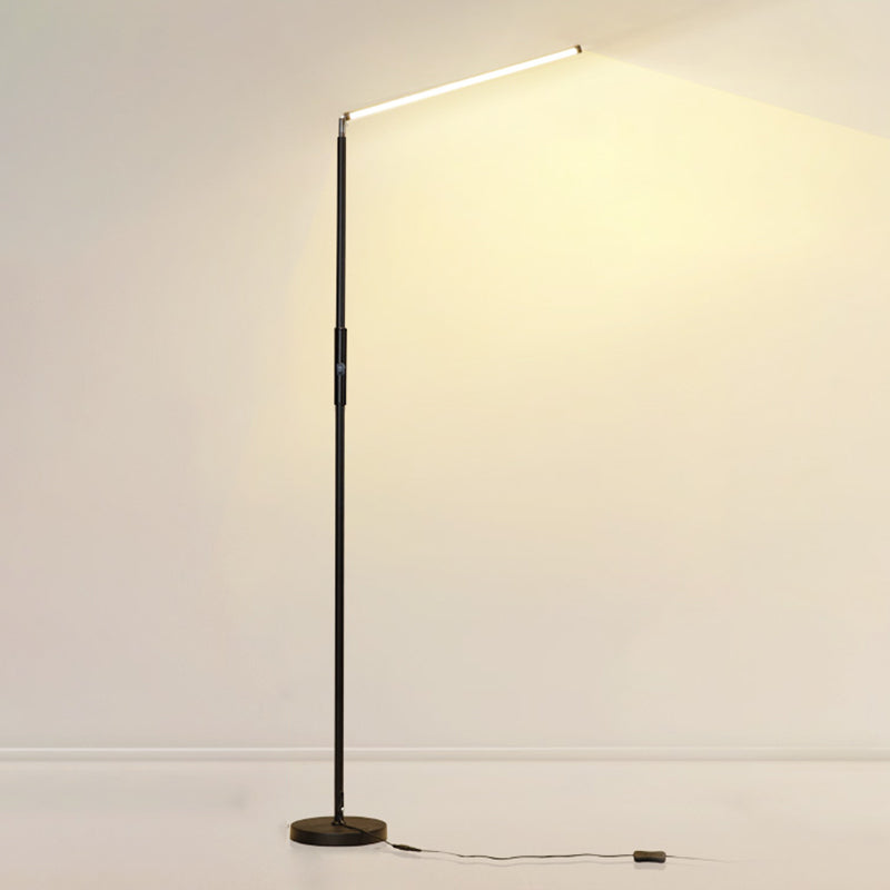 Nordic Linear Floor Lamp Metal 59" High LED Floor Light for Living Room
