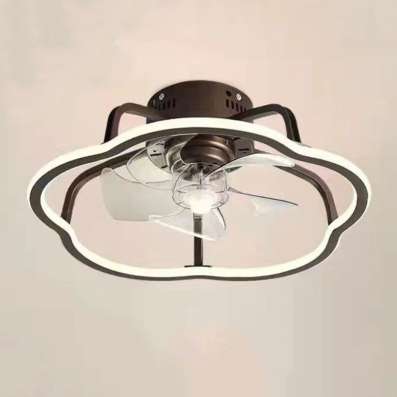 Ceiling Fan Lamp Nordic Style LED Ceiling Mounted Light for Bedroom