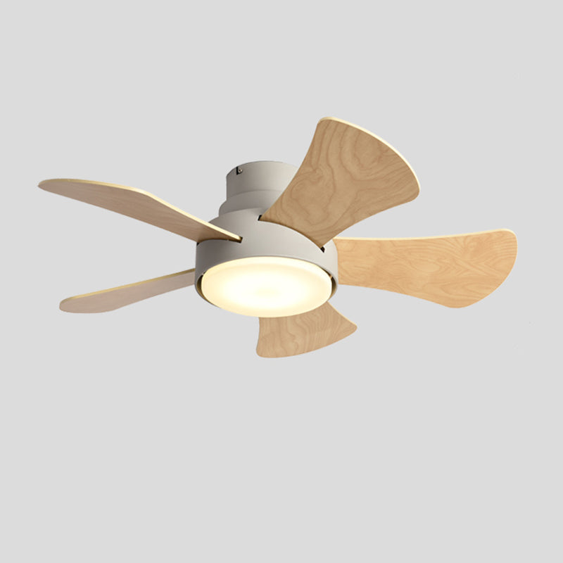 Ceiling Fan Light Metal Nordic Style LED Ceiling Flush Mount for Bedroom
