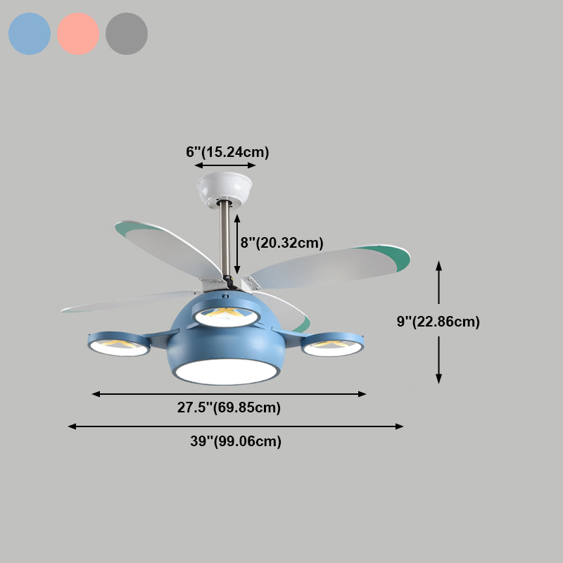 Forme d'avion Ventilateurs de plafond métal