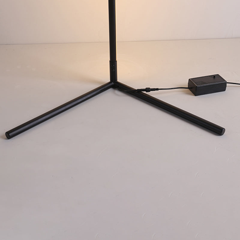 Metal Linear Shape Floor Lighting Modern 1-Light Floor Mounted Light Fixture