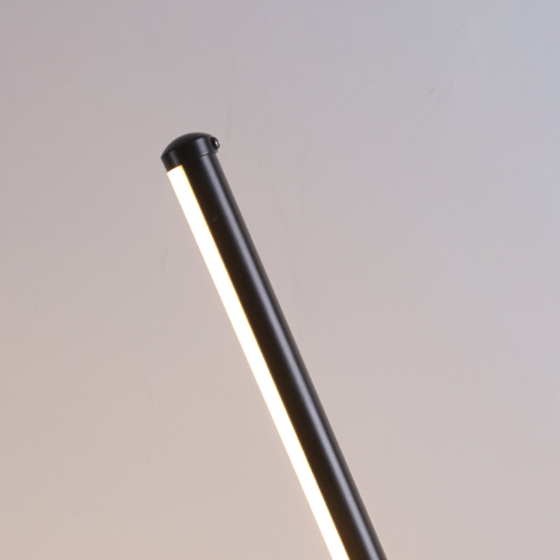 Metal Linear Shape Floor Lighting Modern 1-Light Floor Mounted Light Fixture
