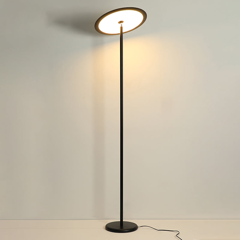 Nordic Linear Floor Lamp Metal 63" High LED Floor Light for Living Room