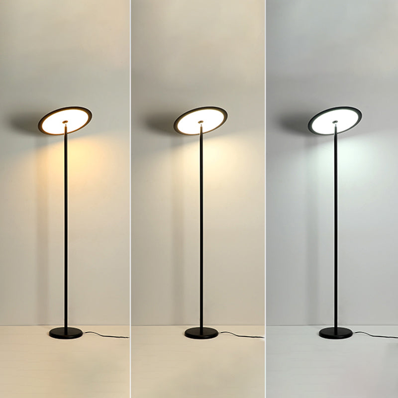 Nordic Linear Floor Lamp Metal 63" High LED Floor Light for Living Room