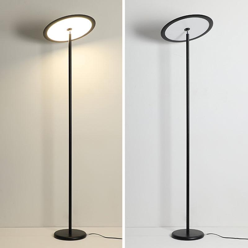 Nordic Linear Floor Lamp Metal 63" High LED Floor Light for Living Room
