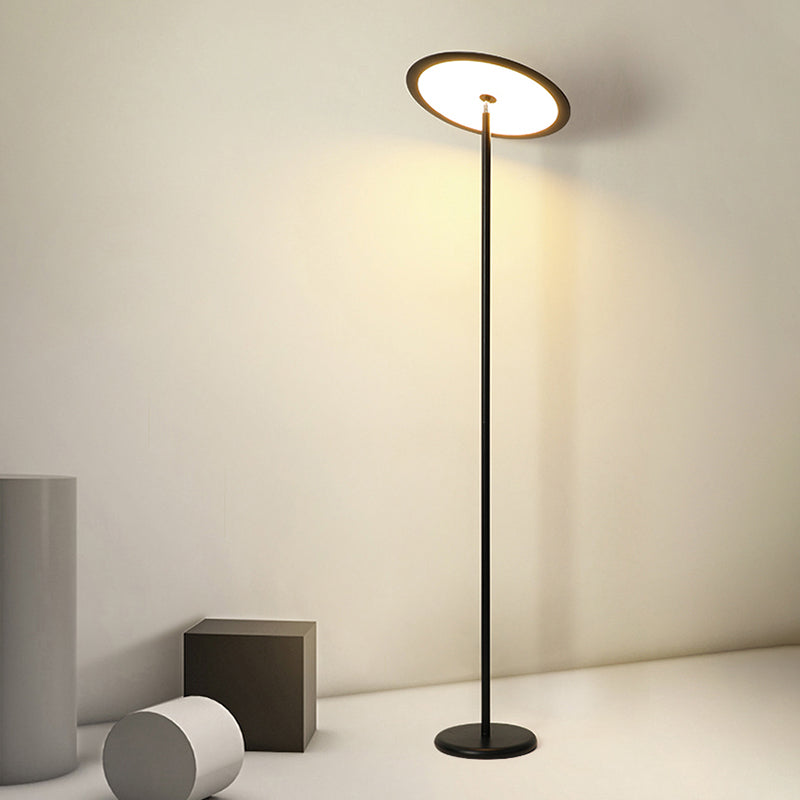 Nordic Linear Floor Lamp Metal 63" High LED Floor Light for Living Room