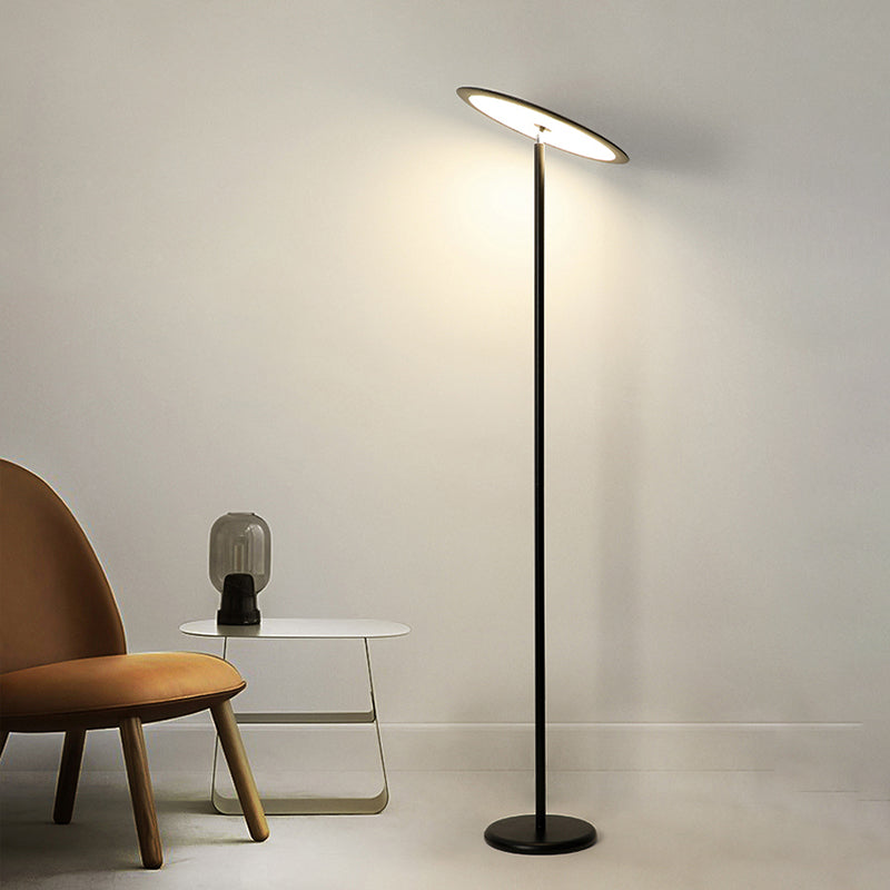 Nordic Linear Floor Lamp Metal 63" High LED Floor Light for Living Room