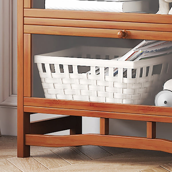 Standard Shelf Bookcase with Doors Modern Bookshelf for Home Office