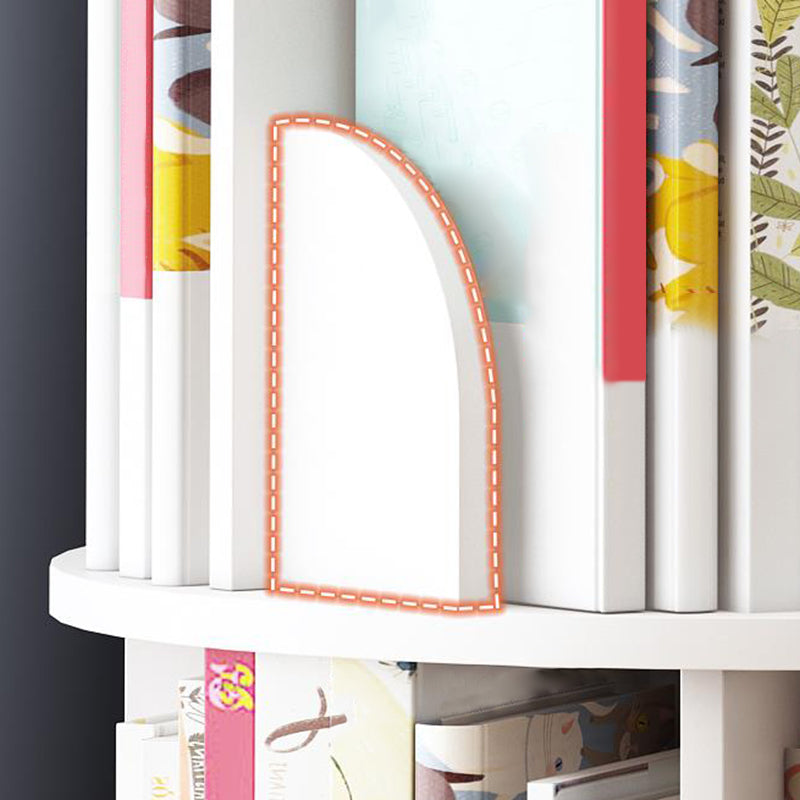 Wood Geometric Bookcase Contemporary Closed Back Book Shelf for Home Office