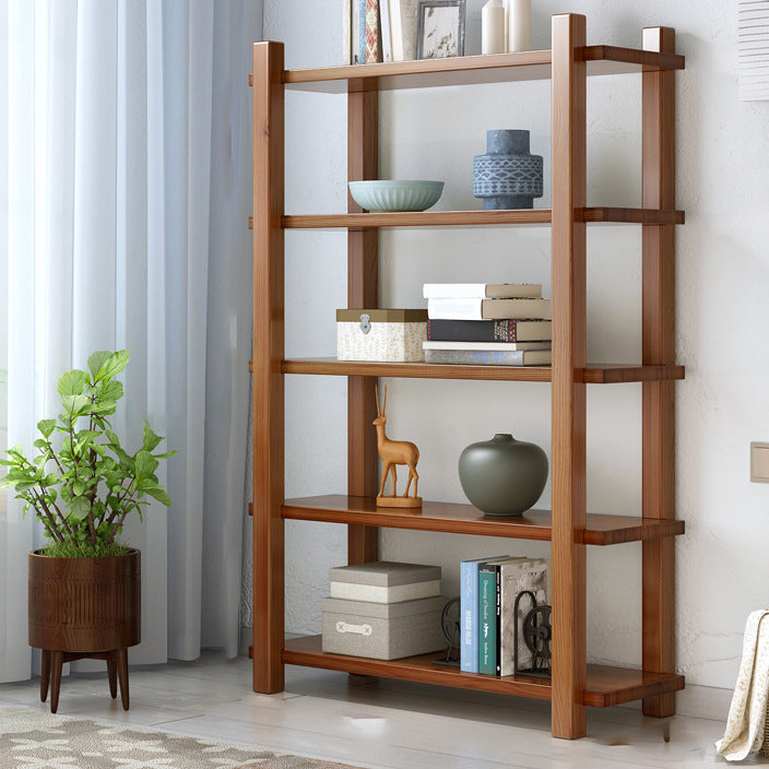 Vertical Shelf Bookcase with Shelves Wooden Bookshelf for Home Office