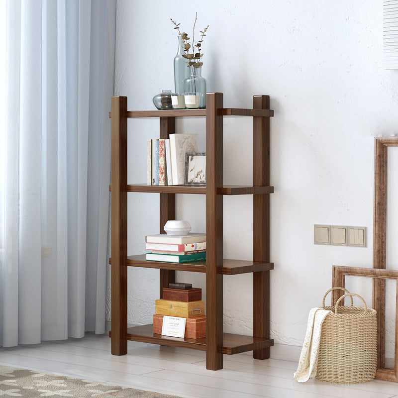 Vertical Shelf Bookcase with Shelves Wooden Bookshelf for Home Office