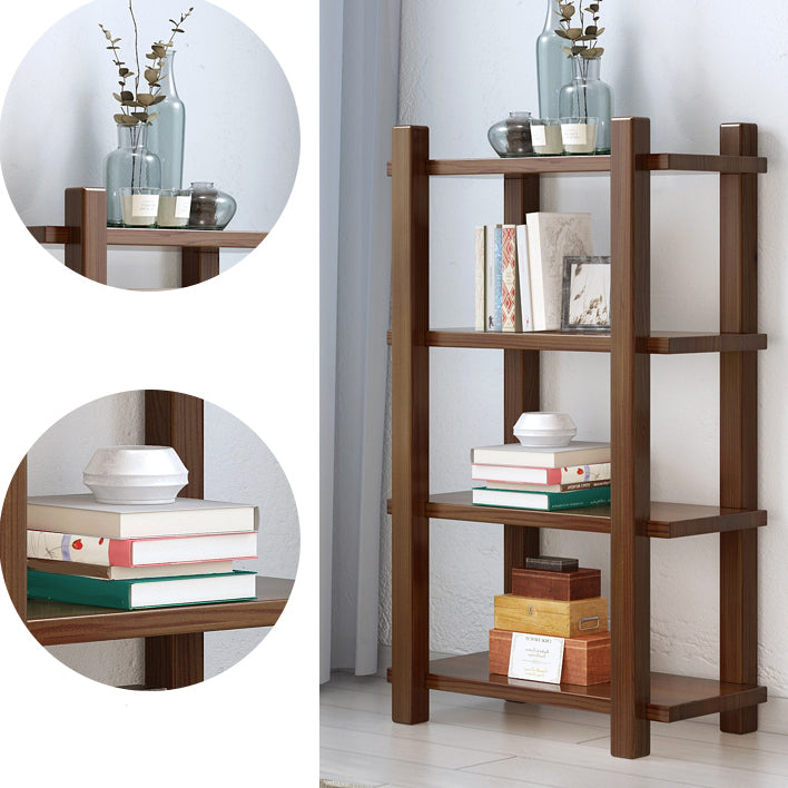 Vertical Shelf Bookcase with Shelves Wooden Bookshelf for Home Office