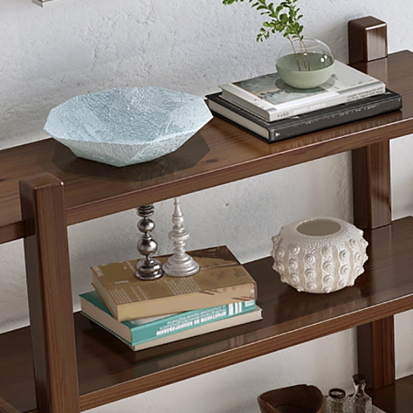 Vertical Shelf Bookcase with Shelves Wooden Bookshelf for Home Office