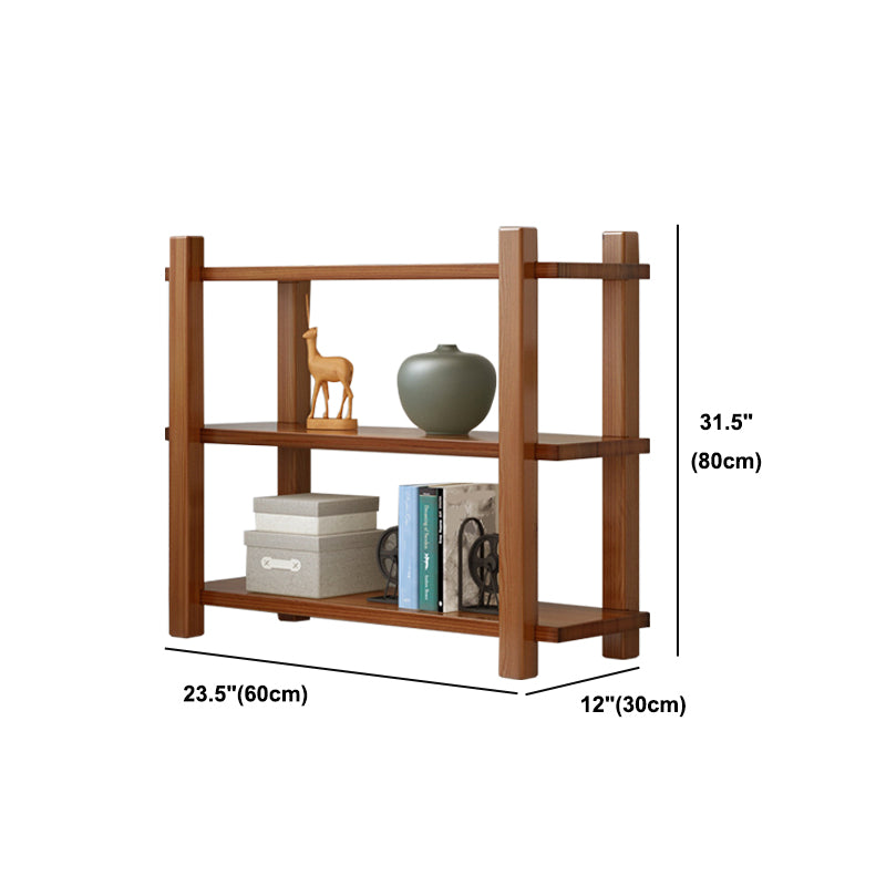 Vertical Shelf Bookcase with Shelves Wooden Bookshelf for Home Office