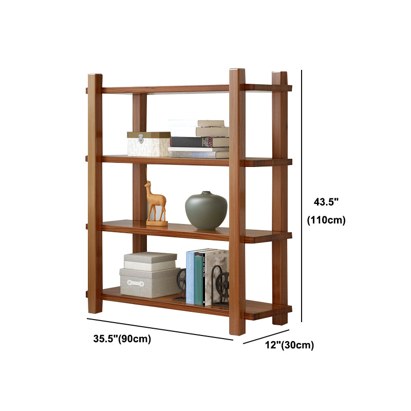 Vertical Shelf Bookcase with Shelves Wooden Bookshelf for Home Office