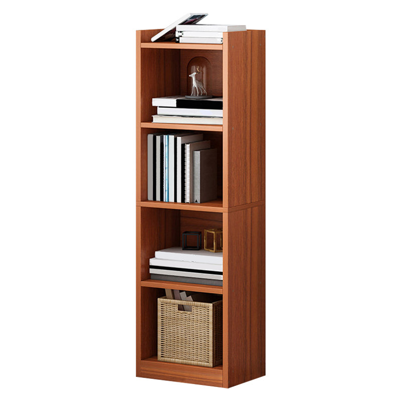 Modern Vertical Standard Bookshelf Manufactured Wood Bookcase for Living Room