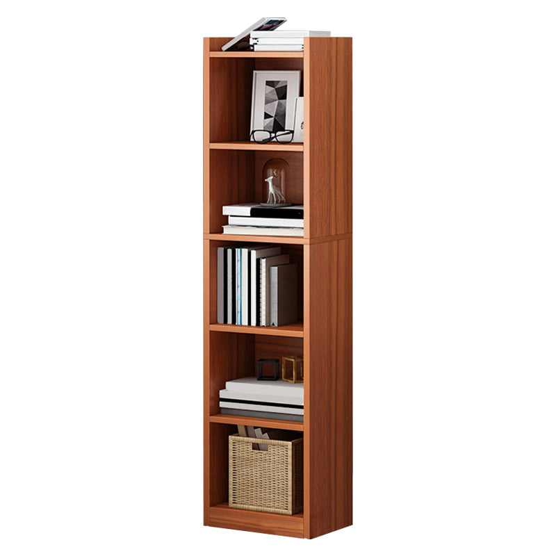 Modern Vertical Standard Bookshelf Manufactured Wood Bookcase for Living Room