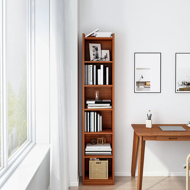Modern Vertical Standard Bookshelf Manufactured Wood Bookcase for Living Room