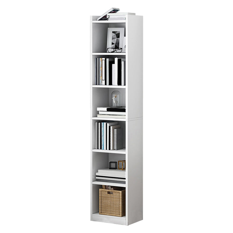 Modern Vertical Standard Bookshelf Manufactured Wood Bookcase for Living Room