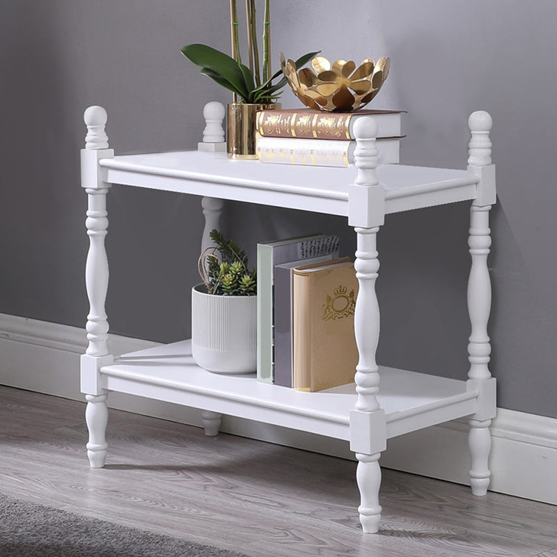 Modern Solid Wood Bookcase Home Office Bookshelf with Rectangular Shelves