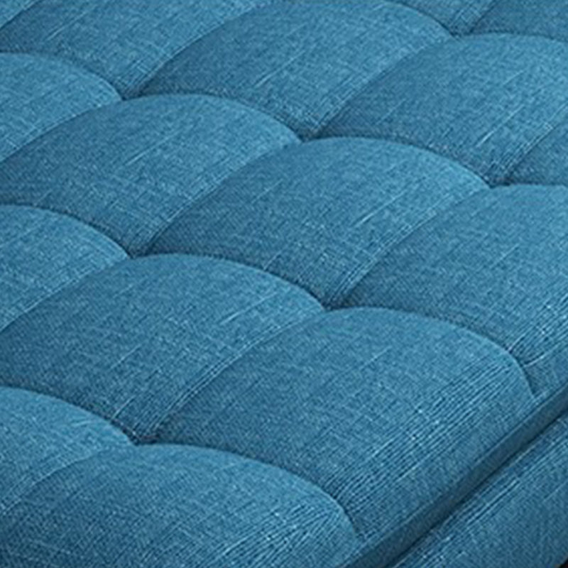 Cotton Blend Armless Sleeper Sofa Modern Tufted Back Sofa Couch