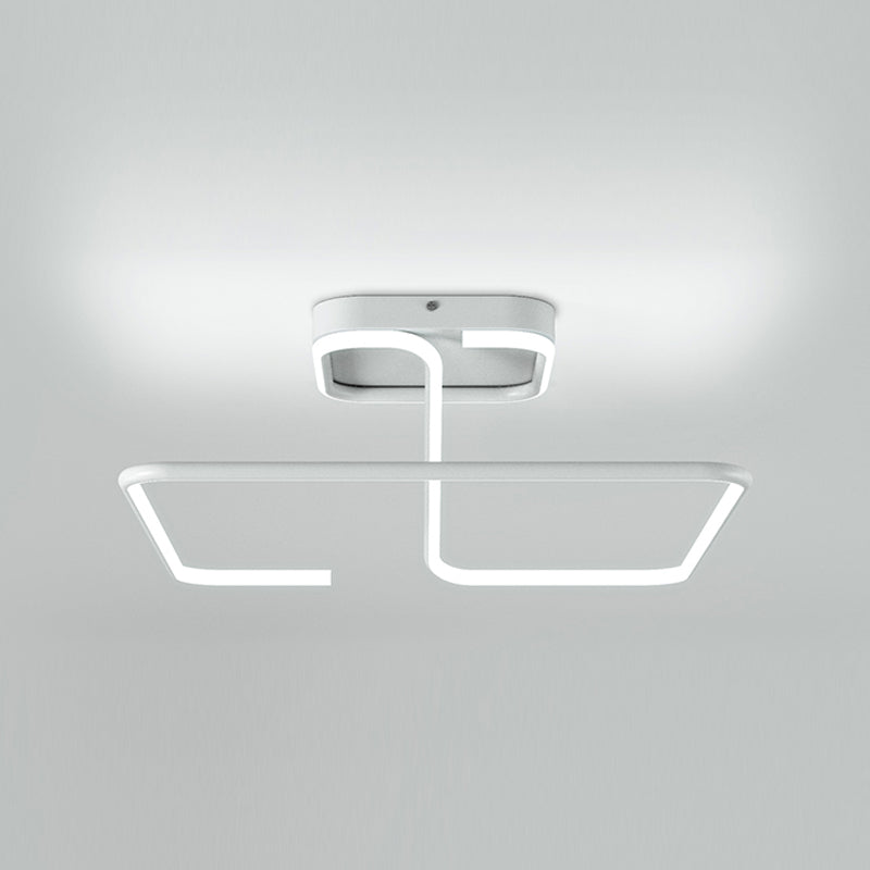 Squared Ceiling Mounted Fixture Modern Style LED Aluminum Ceiling Lighting