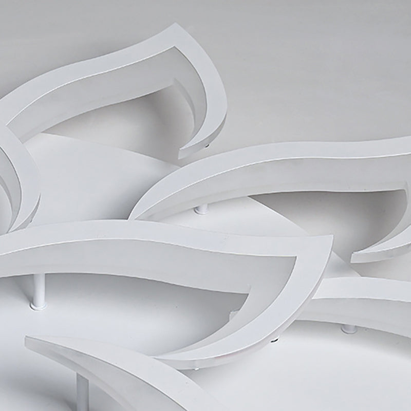 White Sputnik Ceiling Flush Mount Minimalist LED Metal Ceiling Lighting