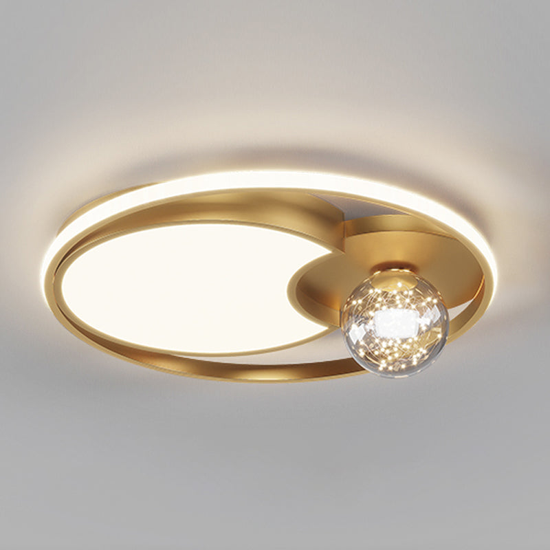 Gypsophila LED Flush Mount Light with Acrylic Shade Modern Ceiling Lamp