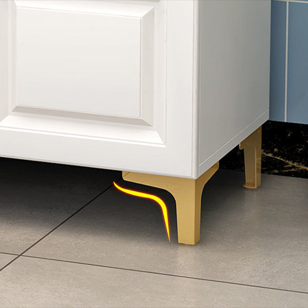 Engineered Wood Sideboard Modern Dining Server with Stone Countertop for Living Room