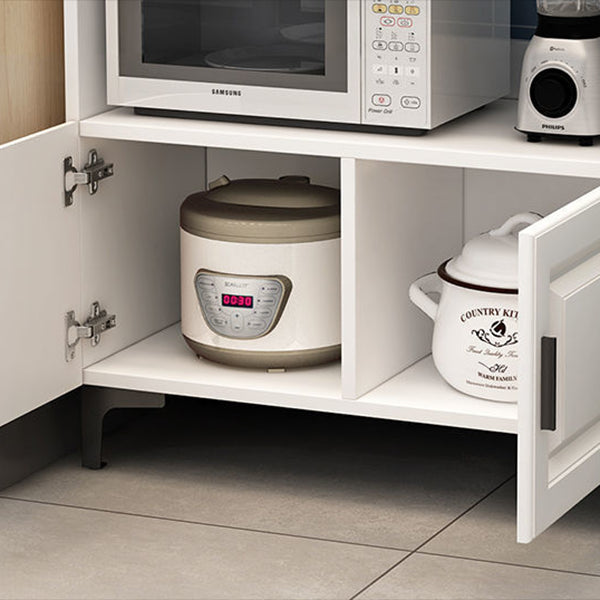 Engineered Wood Sideboard Modern Dining Server with Stone Countertop for Living Room