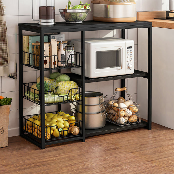 Modern Engineered Wood Buffet/Console Open Storage Buffet Stand for Kitchen