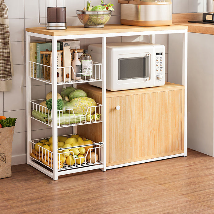 Modern Engineered Wood Buffet/Console Open Storage Buffet Stand for Kitchen