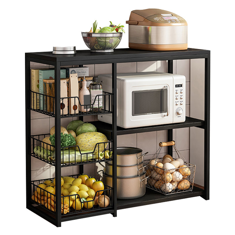 Modern Open Storage Buffet Sideboard Kitchen Engineered Wood Buffet Stand