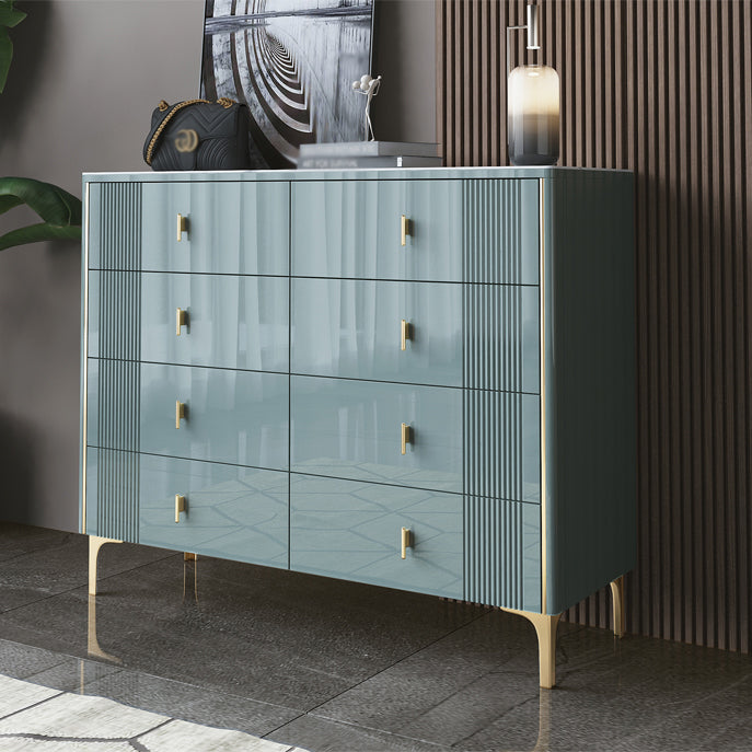 Modern Style Stone Buffet Sideboard 15.7"D Dining Room Buffet Server with Drawer