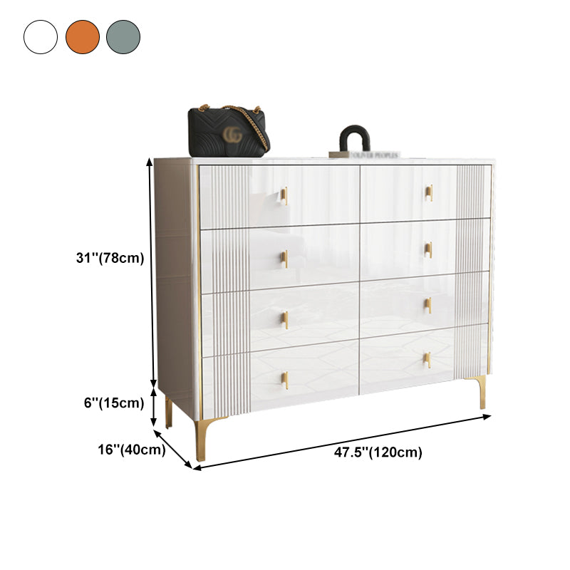 Modern Style Stone Buffet Sideboard 15.7"D Dining Room Buffet Server with Drawer