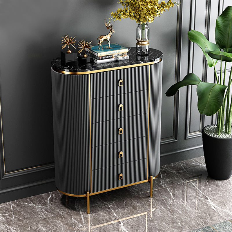 Wood Dining Room Sideboard Cabinet Glam Buffet Server Cabinet with Drawers