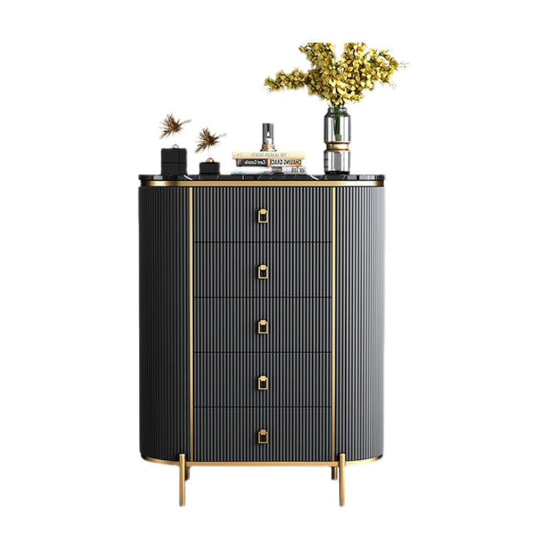 Wood Dining Room Sideboard Cabinet Glam Buffet Server Cabinet with Drawers