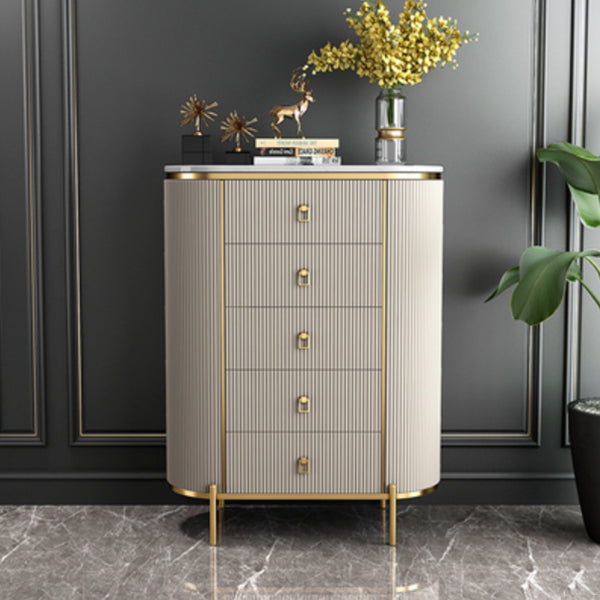 Wood Dining Room Sideboard Cabinet Glam Buffet Server Cabinet with Drawers